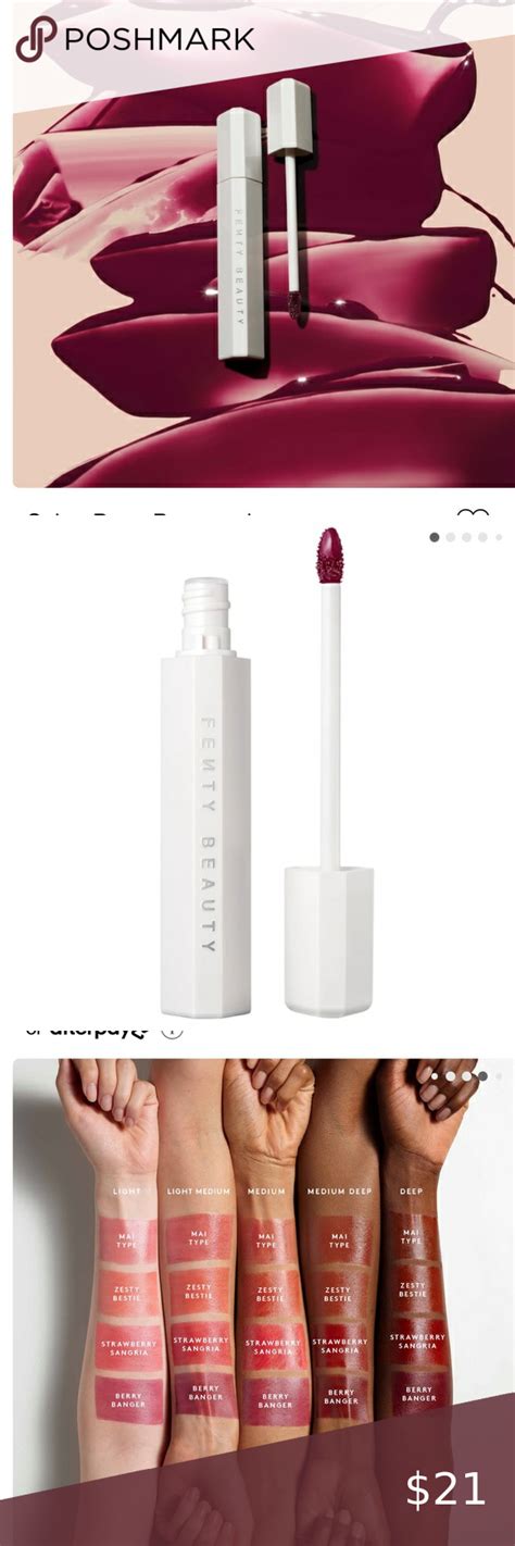 fenty lip stain berry banger.